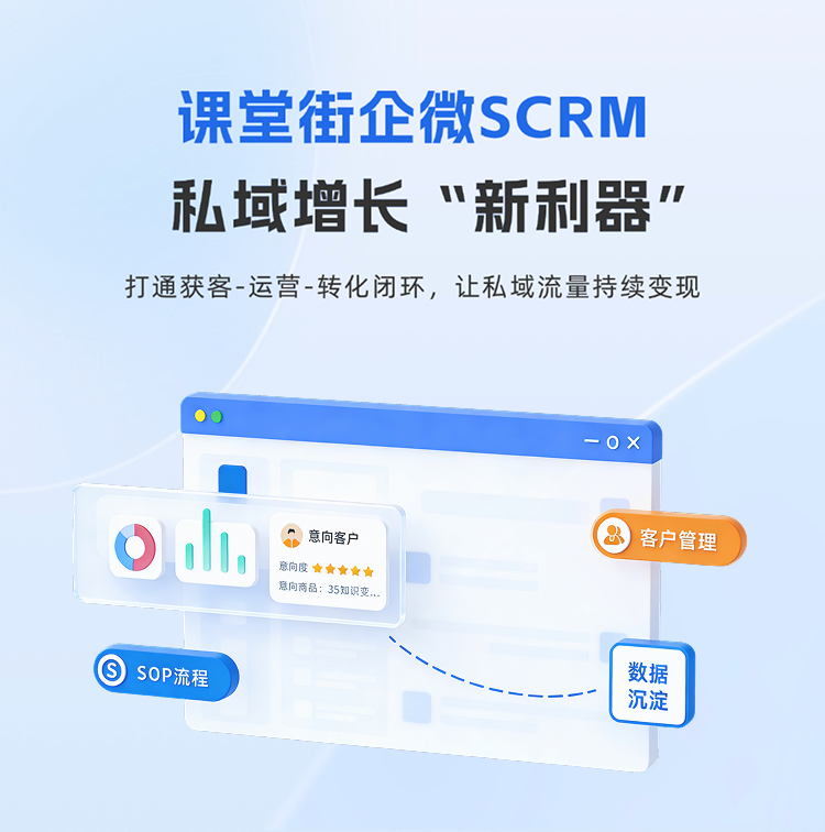 课堂街企微SCRM私域增长“新利器”